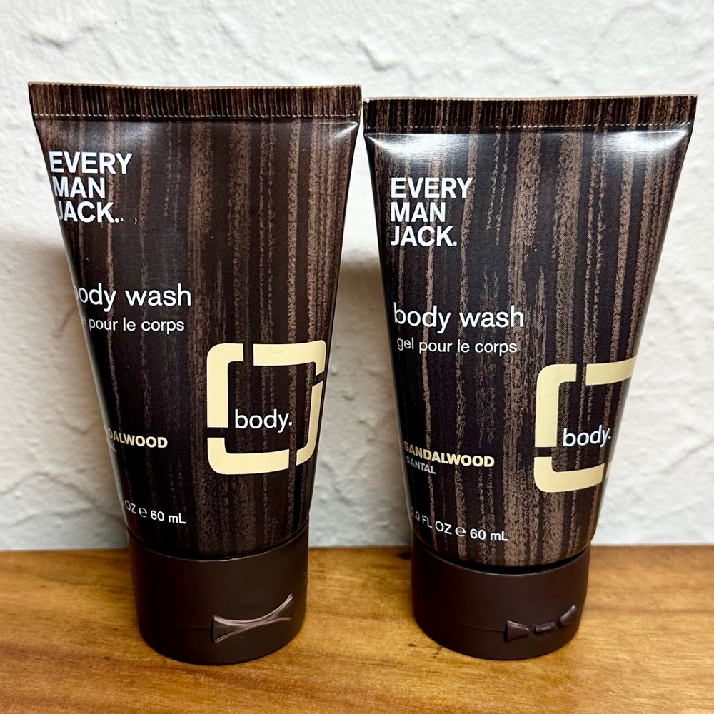 5 for $25-Travel Size Every Man Jack Body Wash Duo